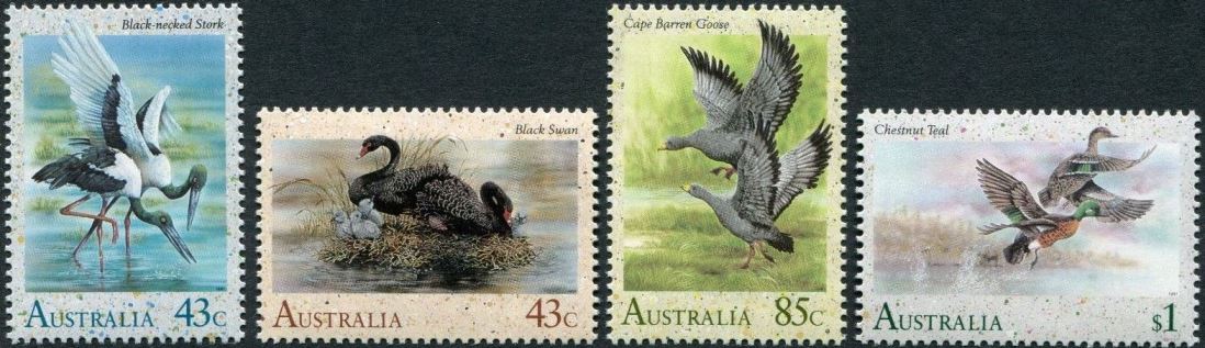 1991 AUS - SG1279-82 Australian Waterbirds Set (4) MNH